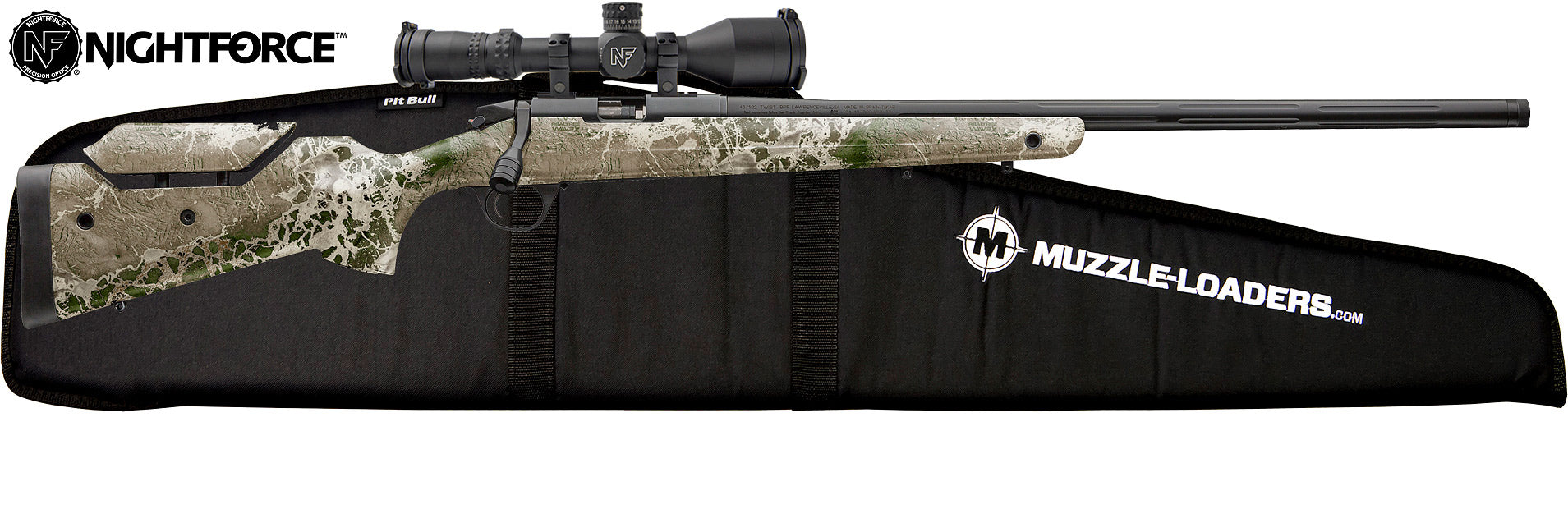 CVA™ Paramount HTR™ Muzzleloader Combo - .45 Cal Nitride w/ NightForce™ NX8 2.5-20x50mm F1 MOA Scope - PR3505NX8